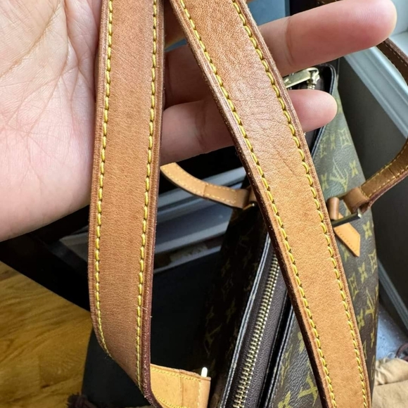 Cabas Mezzo tote shoulder bag monogram Carryall with Duster included - Picture 5 of 12